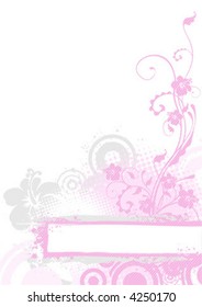 Pink floral background