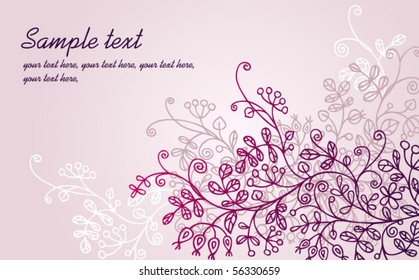 pink floral background