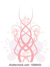 Pink floral background