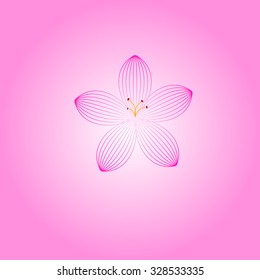 pink floral background . vector  design,