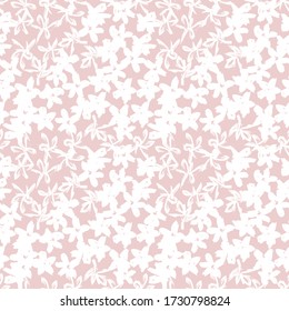 Pink Floral brush strokes seamless pattern background for fashion prints, graphics, backgrounds and crafts