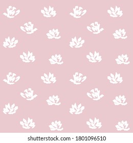 Pink Floral brush strokes seamless pattern background for fashion prints, graphics, backgrounds and crafts