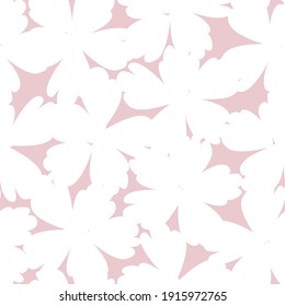 Pink Floral brush strokes seamless pattern background for fashion prints, graphics, backgrounds and crafts