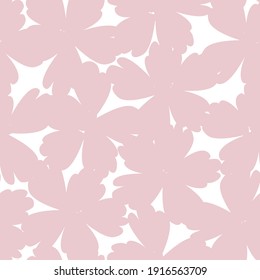 Pink Floral brush strokes seamless pattern background for fashion prints, graphics, backgrounds and crafts