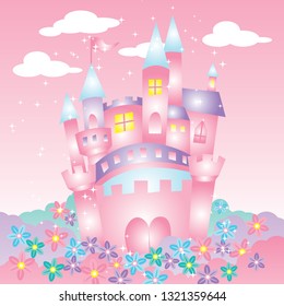 Pink Floral Castle