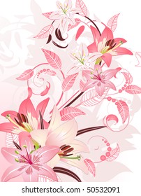 pink floral fantasy