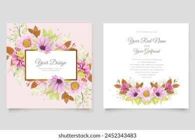 pink floral frame and background design