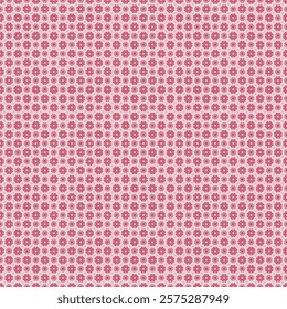 A Pink Floral Geometric Pattern