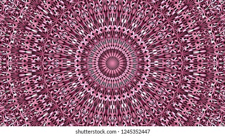 Pink floral kaleidoscope mandala wallpaper design - ethnic abstract vector yoga background illustration