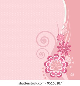 Pink floral pattern