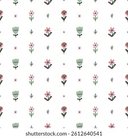 Pink Floral Pattern for Baby Fabric and Gifts