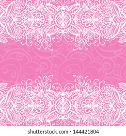 Pink floral pattern background with space for text - vector