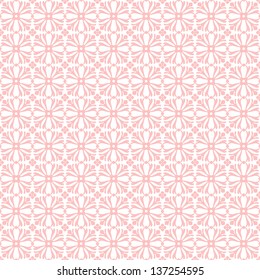 pink floral pattern on a white background, seamless repeating design