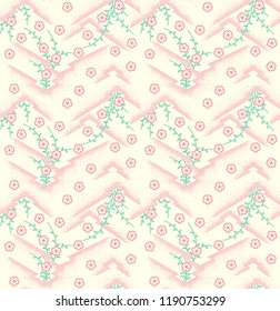 Pink Floral seamless pattern background