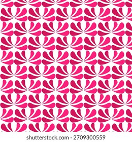 Pink Floral Seamless Pattern – Cute Decorative Leaf Repeat Background