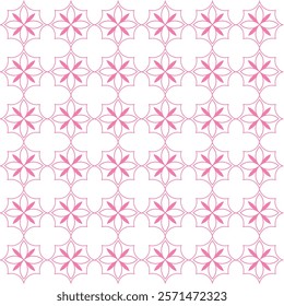 pink floral seamless pattern with delicate blossoms