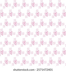 pink floral seamless pattern with intricate blossoms