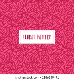 Pink floral seamless patterns