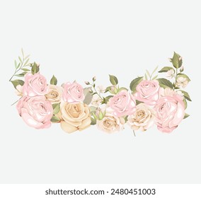 Pink Floral Vector. Illustrator and designer. Wedding Invites, save the date, Birthday Invites, Video Invites, E-Cards.