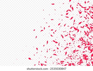 rosafarbener floraler, transparenter Hintergrund. Herbst Rose Design. Red Lotus Tender Pattern. Zartes Sommer Sakura Poster.