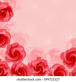Pink flower background
