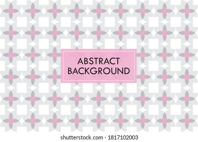 Pink Flower Background Pattern Vector