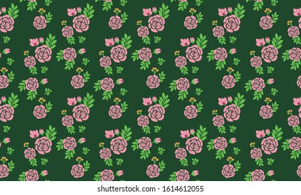 Pink flower background for Romantic valentine concept, with beautiful leaf and flower.
