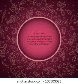 pink flower background for the text