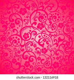 Pink flower background. Vector illustration