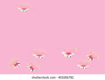 pink flower background vector illustration