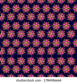 pink flower with blue background