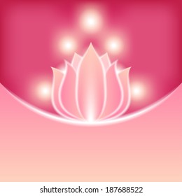 pink flower blurred background - vector illustration. eps 10
