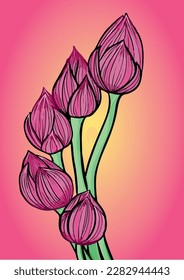 trabajo sencillo de ramo de flores rosadas
