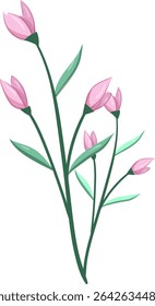 Pink Flower Bush, Fresh and beautiful