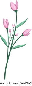 Pink Flower Bush, Fresh and beautiful