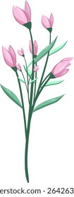 Pink Flower Bush, Fresh and beautiful