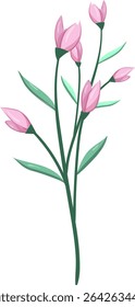 Pink Flower Bush, Fresh and beautiful