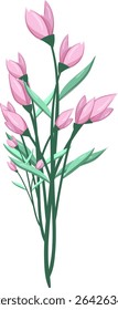 Pink Flower Bush, Fresh and beautiful