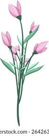 Pink Flower Bush, Fresh and beautiful