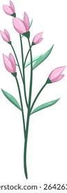 Pink Flower Bush, Fresh and beautiful