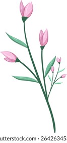 Pink Flower Bush, Fresh and beautiful