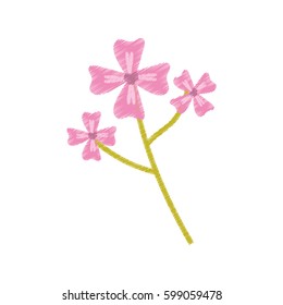 pink flower decoration image sketch vector illustration eps 10