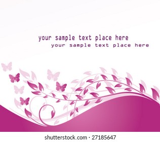 Pink flower design