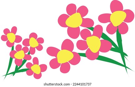pink flower with digital brush perfect for posters, wallpapers and more