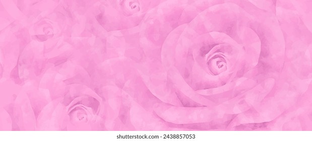 Pink flower elegant vector background design with a bouquet of roses. Luxury template for cover design, invitation, poster, flyer, wedding card, spa voucher template, wedding invite, gift certificate.