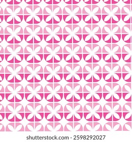 pink  flower Fabric pattern eps