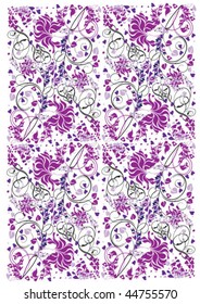 Pink flower. Floral background.