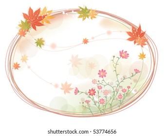 pink flower frame