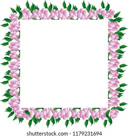 Pink Flower Frame
You can use it in different ways – as a frame, border, banner & etc.