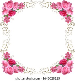
pink flower frames are beautiful to look at